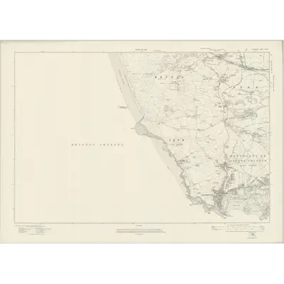 1913 Map of Glamorgan XXXIX, 1921 Print