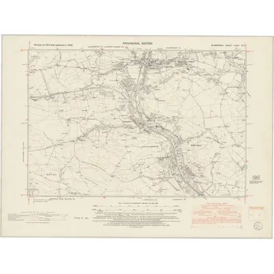 1948 Map of Glamorgan XXXV.NE, 1953 Print