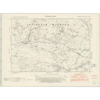 1948 Map of Glamorgan XXXV.SW, 1953 Print
