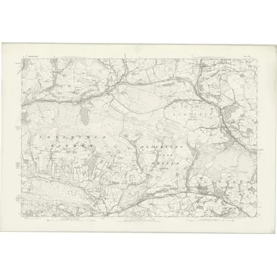 1874 Map of Glamorgan XXXV, 1884 Print