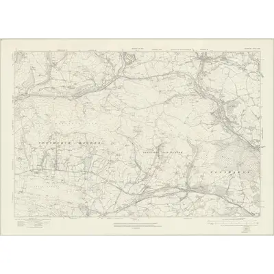 1914 Map of Glamorgan XXXV, 1921 Print