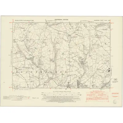 1948 Map of Glamorgan XXXVI.NW, 1953 Print