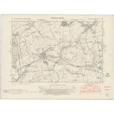 1948 Map of Glamorgan XXXVI.SW, 1953 Print