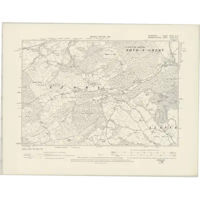1898 Map of Glamorgan XXXVII.NE, 1901 Print