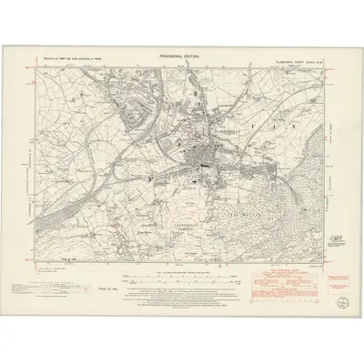 1948 Map of Glamorgan XXXVII.NW, 1952 Print