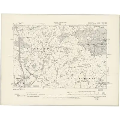 1898 Map of Glamorgan XXXVII.SE, 1901 Print