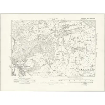 1915 Map of Glamorgan XXXVII.SW, 1922 Print