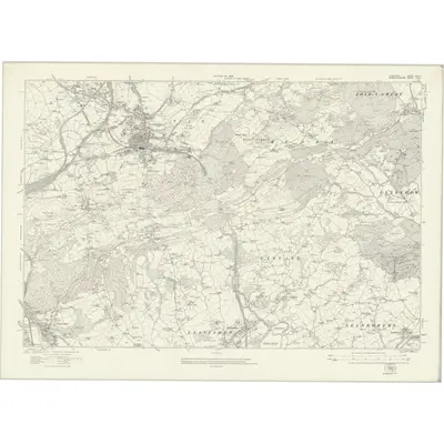 1915 Map of Glamorgan XXXVII, 1922 Print