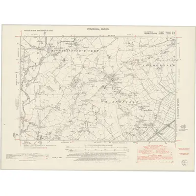 1948 Map of Glamorgan XXXVIII.SW, 1953 Print