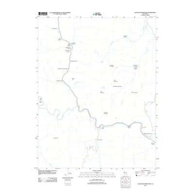 2012 Map of Glascock Mountain, 2012 Print