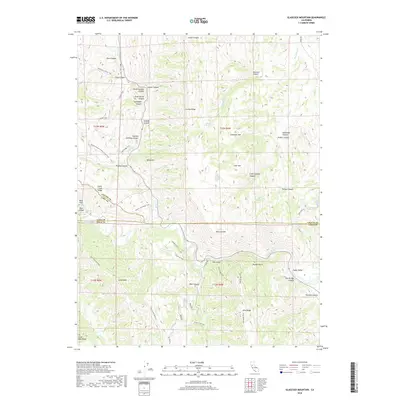 2018 Map of Glascock Mountain, 2018 Print
