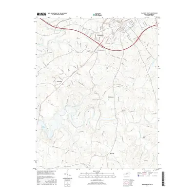 2016 Map of Glasgow South, 2016 Print