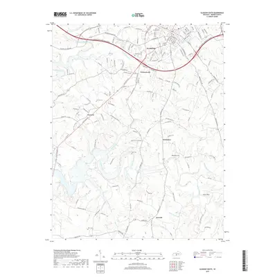2019 Map of Glasgow South, 2019 Print