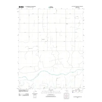 2012 Map of Glass Mountains NE, 2012 Print