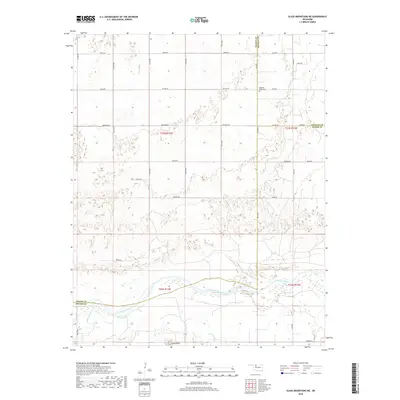 2018 Map of Glass Mountains NE, 2018 Print