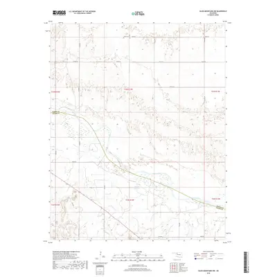 2018 Map of Glass Mountains NW, 2018 Print