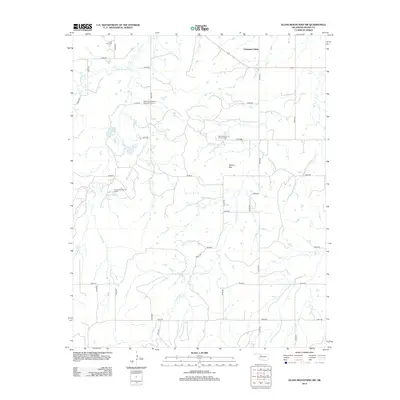2012 Map of Glass Mountains SW, 2012 Print