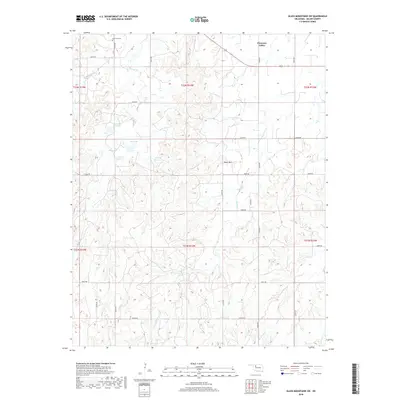 2018 Map of Glass Mountains SW, 2018 Print