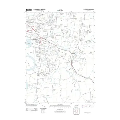 2012 Map of Glastonbury, 2012 Print