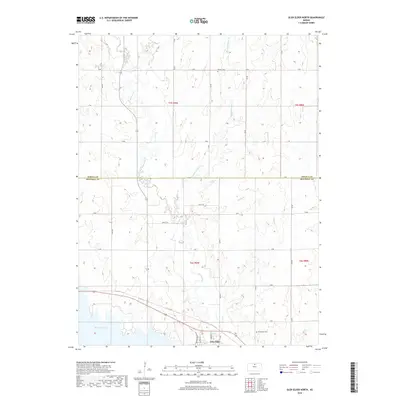 2018 Map of Glen Elder North, 2018 Print