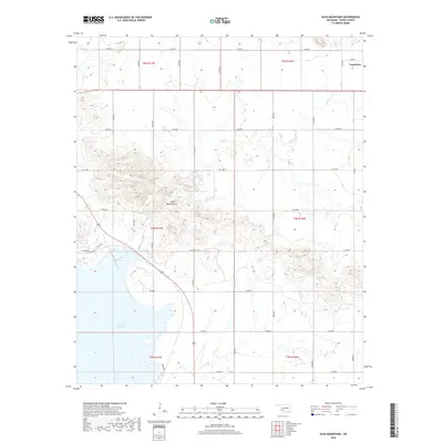2018 Map of Glen Mountains, 2018 Print