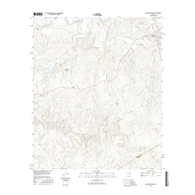 2016 Map of Glen Rose West, 2016 Print