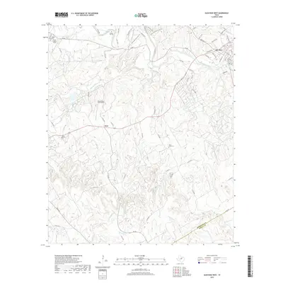 2019 Map of Glen Rose West, 2019 Print