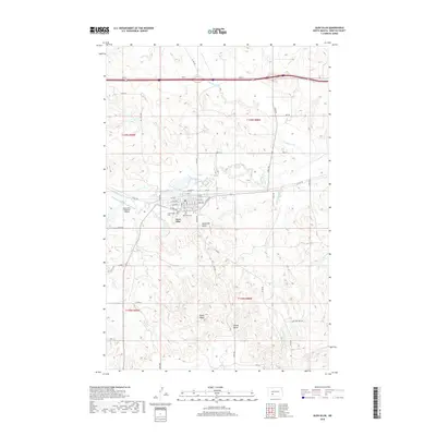 2018 Map of Glen Ullin, 2018 Print