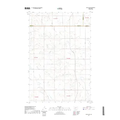 2018 Map of Glen Ullin NE, 2018 Print