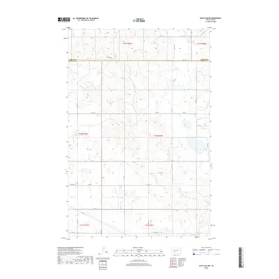 2018 Map of Glen Ullin NW, 2018 Print