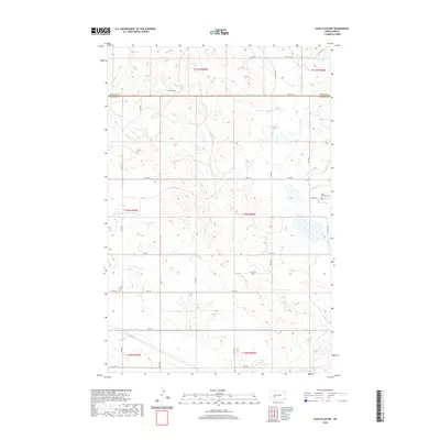 2020 Map of Glen Ullin NW, 2020 Print