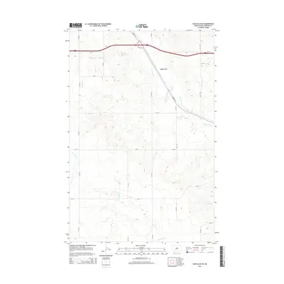 2014 Map of Glen Ullin SW, 2014 Print