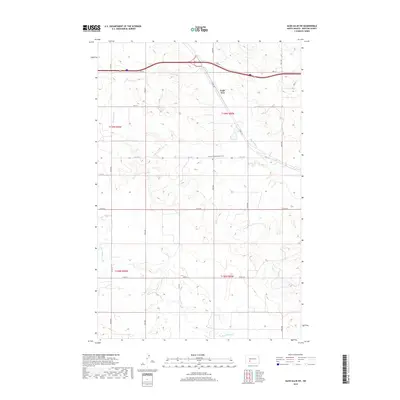 2018 Map of Glen Ullin SW, 2018 Print