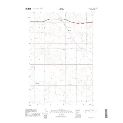 2020 Map of Glen Ullin SW, 2020 Print