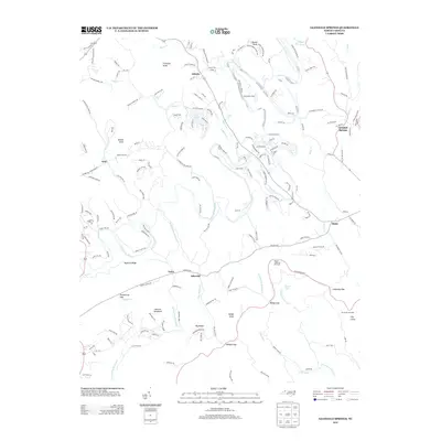2013 Map of Glendale Springs, 2013 Print