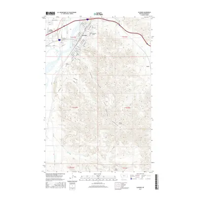 2017 Map of Glendive, 2017 Print
