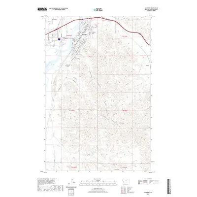 2020 Map of Glendive, 2020 Print