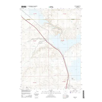 2015 Map of Glendo, 2015 Print