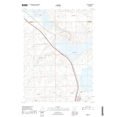 2018 Map of Glendo, 2018 Print