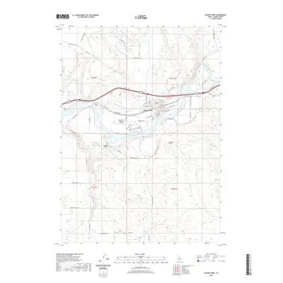 2020 Map of Glenns Ferry, 2020 Print