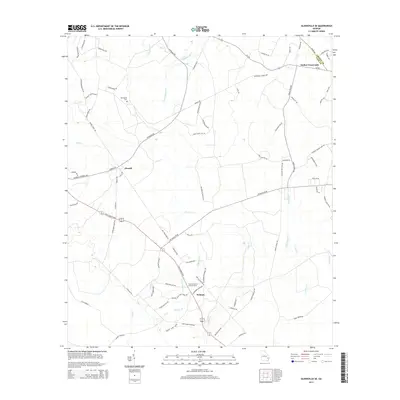 2014 Map of Glennville SE, 2014 Print