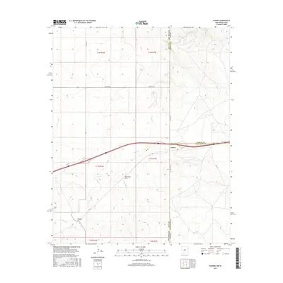 2017 Map of Glenrio, 2017 Print