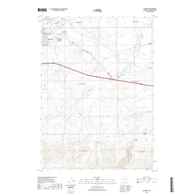 2018 Map of Glenrock, 2018 Print