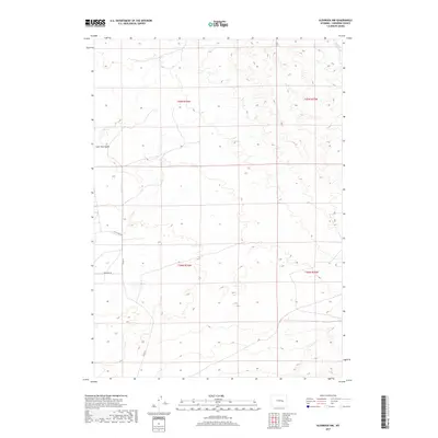 2017 Map of Glenrock NW, 2017 Print