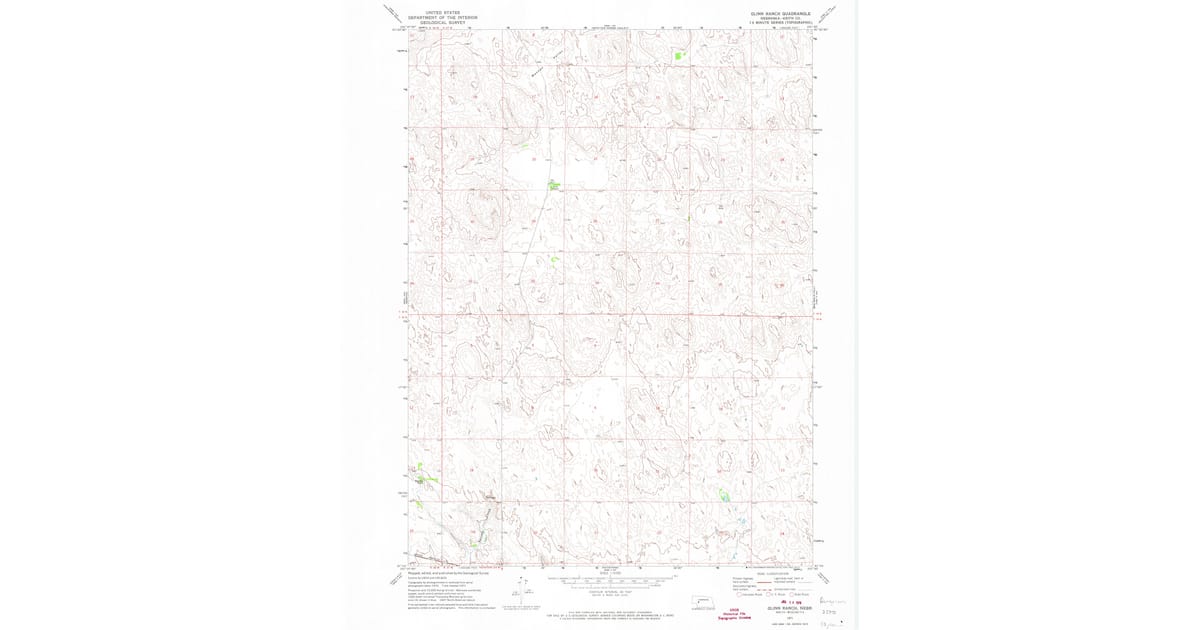 Keith County Classification Map 1971 Map of Glinn Ranch, Keith County, NE — High-Res | Pastmaps