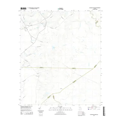 2014 Map of Glissons Millpond, 2014 Print