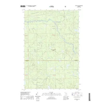 2019 Map of Glitter Lake, 2019 Print
