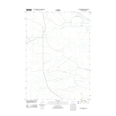 2012 Map of Gloin Reservoir, 2012 Print