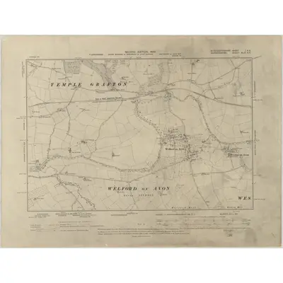 1900 Map of Gloucestershire I.SE, 1903 Print