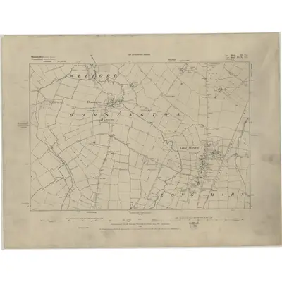 1883 Map of Gloucestershire III.NE, 1884 Print